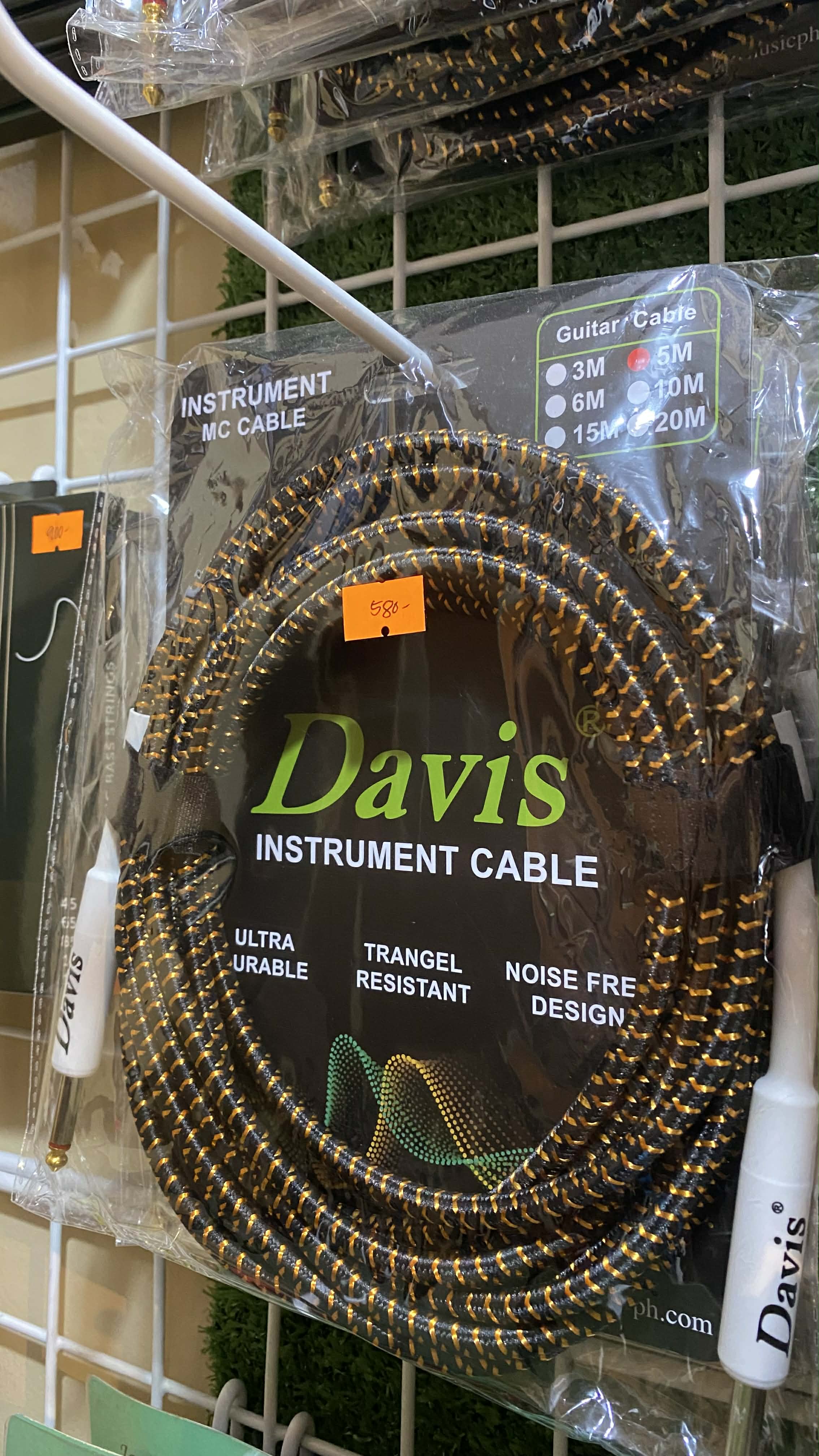 Davis Braided Instrument Cable (5 Meters)